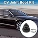 A ABSOPRO CV Joint Boot Kit No.4B0498201 W/Clamps Constant Velocity Joint Boot for Audi A4 1997-2002 for Audi A6 1998-2004 Rubber Black Strong Durable