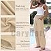Carydety Linen Pants Women Summer Cotton Linen Pant Stretch Palazzo Pant Flowy Wide Leg Pant Loose Beach Trouser with Pockets