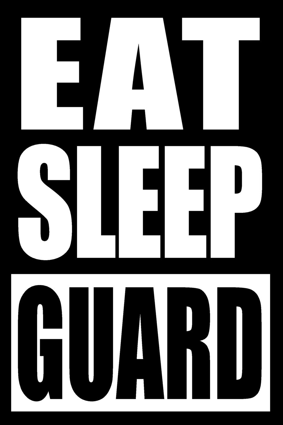 Eat Sleep Guard | Gift Notebook for a Prison Officer, Medium Ruled Journal