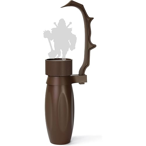 WH01 Painting Handle for Wargame Miniautres with Model Bases (Brown)