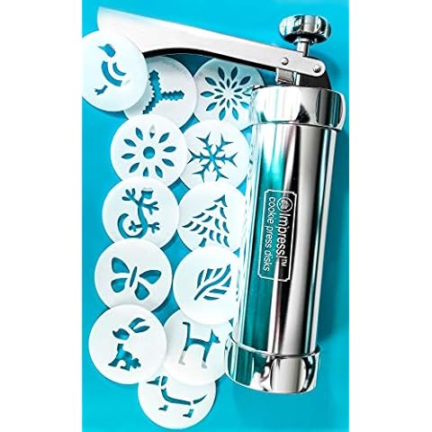 Impress! Metal Cookie Press and 12 Shape Disks Cover