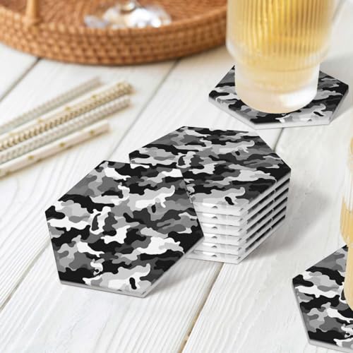 Dessous de verre en céramique avec support, cadeau idéal de décoration de mariage - 5