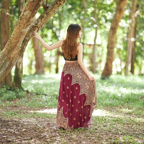 Lannaclothesdesign Women's Long Maxi Skirt Bohemian Gypsy Hippie Style Clothing Boho Skirts4