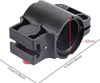 Vista 2 de 2 Pack Bike Lock Mounting Bracket Holder Frame Mount Replacement Storage Clamp Universal U-Lock Clip for Self Coiling Wire Cable Locks Combination