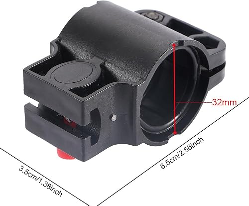 Miniatura 2 de Paquete de 2 soportes de montaje para candado de bicicleta, soporte de montaje en marco, abrazadera de almacenamiento de repuesto, clip universal de