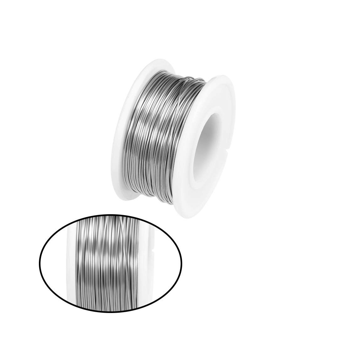 Sourcingmap Nichrome 80 Heizdraht 0,5mm – 24,6 Ft Rolle, 0,551 Ohm/m, Für Heizelemente & DIY-Projekte