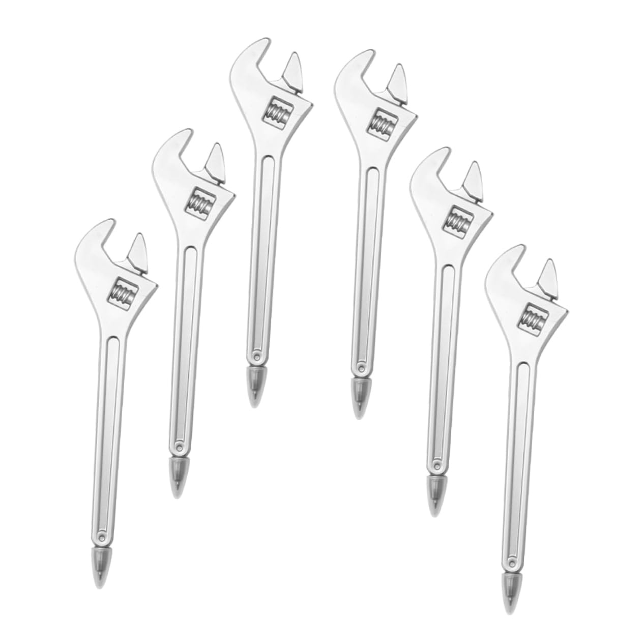 HOMSFOU 4 Set Penna A Sfera Con Chiave Inglese Meccanico Penne A Sfera Penne Carine Colorato Flair Colore Studenti in Classe Divertente Materiale Scolastico Carino Pp Argento 6 Pezzi * 4