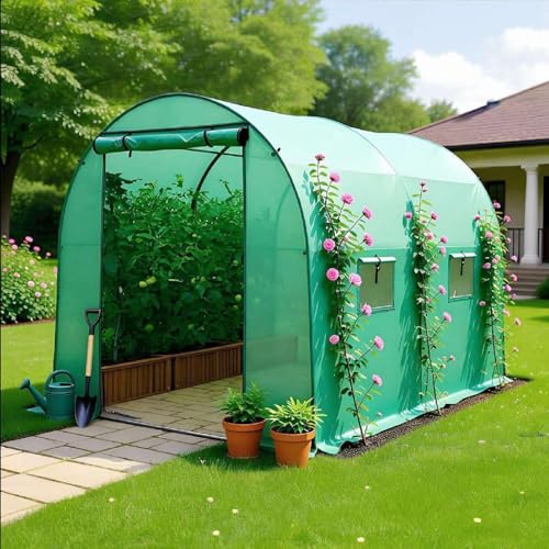 BIRCHTREE polytunnel greenhouse made of stainless steel polytunnel 2.5m x 2m x 2m
