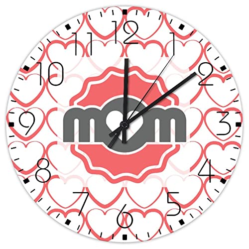 Horloges murales en bois sans tic-tac 30,5 cm pour décoration murale