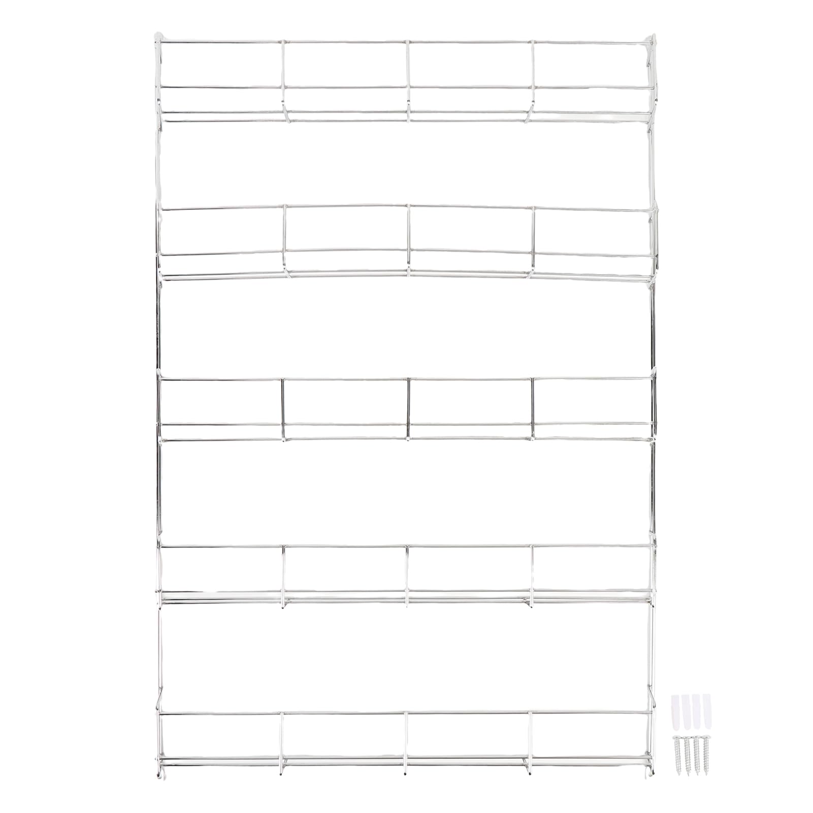 Pissente Estante para Condimentos Montado en la Pared, Estante para Tarros de Condimentos de Hierro Duradero para Gabinete de Cocina, Diseño que Ahorra Espacio, Fácil de Limpiar, Ideal para