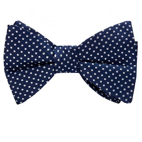Image of 100% Silk Mens Bowtie Self Tie Bow Tie Bowtie Tuxedo Wedding Solid Color Formal Bow Ties for Man Many Colors
