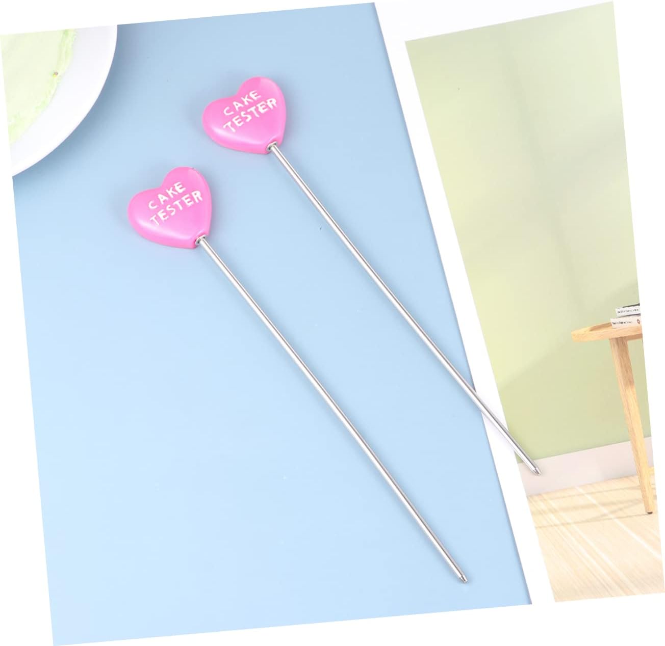 Cabilock Stainless Steel Cake Tester Set of 2 Baking Tool for Cake Bread Muffin Testing for Home Bakers for Professional Baking