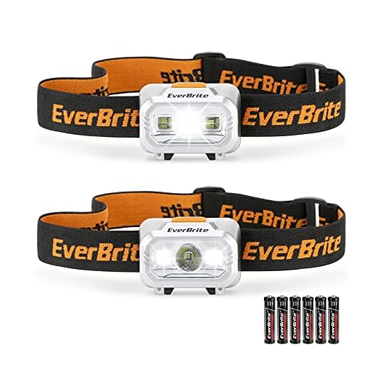 EverBrite 2 Pack LED Headlamp, 4 Lighting Modes with Pivoting Light Head