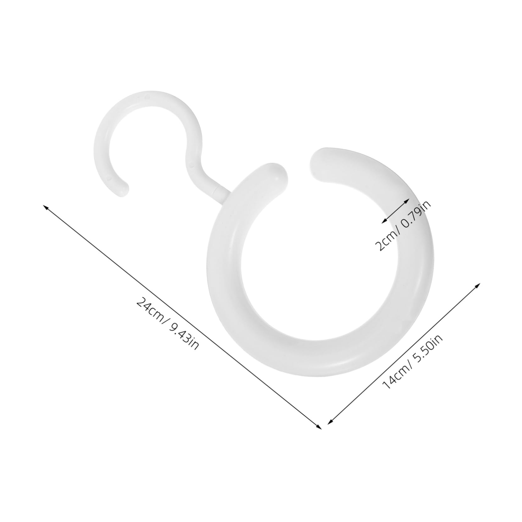 DECHOUS 10pcs Scarf Organizer and Belt Hanger Multi Purpose Non Slip Round Rack for Closet Space Saving Storage of Ties Scarves and Accessories for Bedroom Use