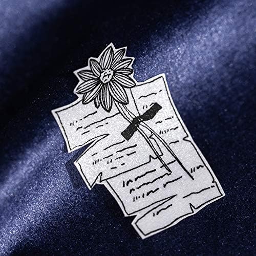 Phomemo Silvery Self-Adhesive Thermal Paper, Glossy Printable Sticker Paper Label for Phomemo M02/M02 Pro/M02S/P2S/M03/M04S Mini Sticker Printer, 50mm x 3.5m, Diameter 28mm, 3-Rolls - Image 4