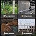 Barbed Wire, 4 Point Barbed Wire Fencing, Hot-Dip Galvanized Razor Wire, Real Barb Wire Roll, Barbwire, for Fence, Baseball Bat, Bird Feeder, Garden & Crafts, Various Specifications(2.5mm-100m)