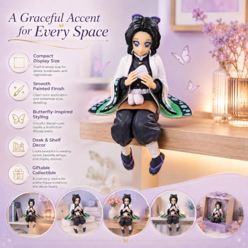 Image of Shinobu Rice Ball 10cm- Premium Action Figures Collectible for Office Desk, Study Table, Car Dashboard, Decoration for Anime Lovers, Fans, Kids, Collectors