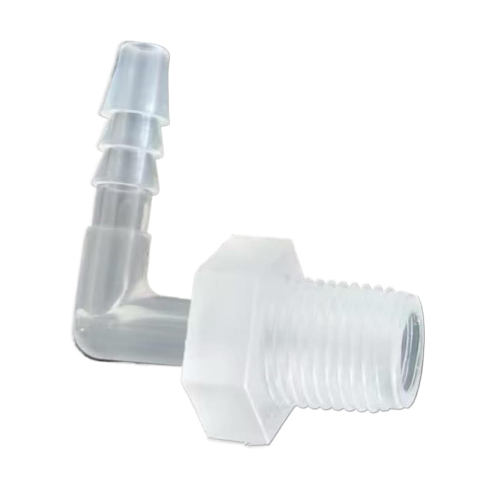 Plastikowe trójnikowe łączniki węża, Zestaw 50 plastikowych złączek do węży, przezroczystych, do paliw gazowych o niskim ciśnieniu(1/4inch Short)