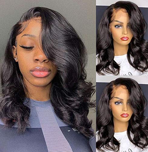13x4 human hair body wave lace front 100% real hair brazilian hai…