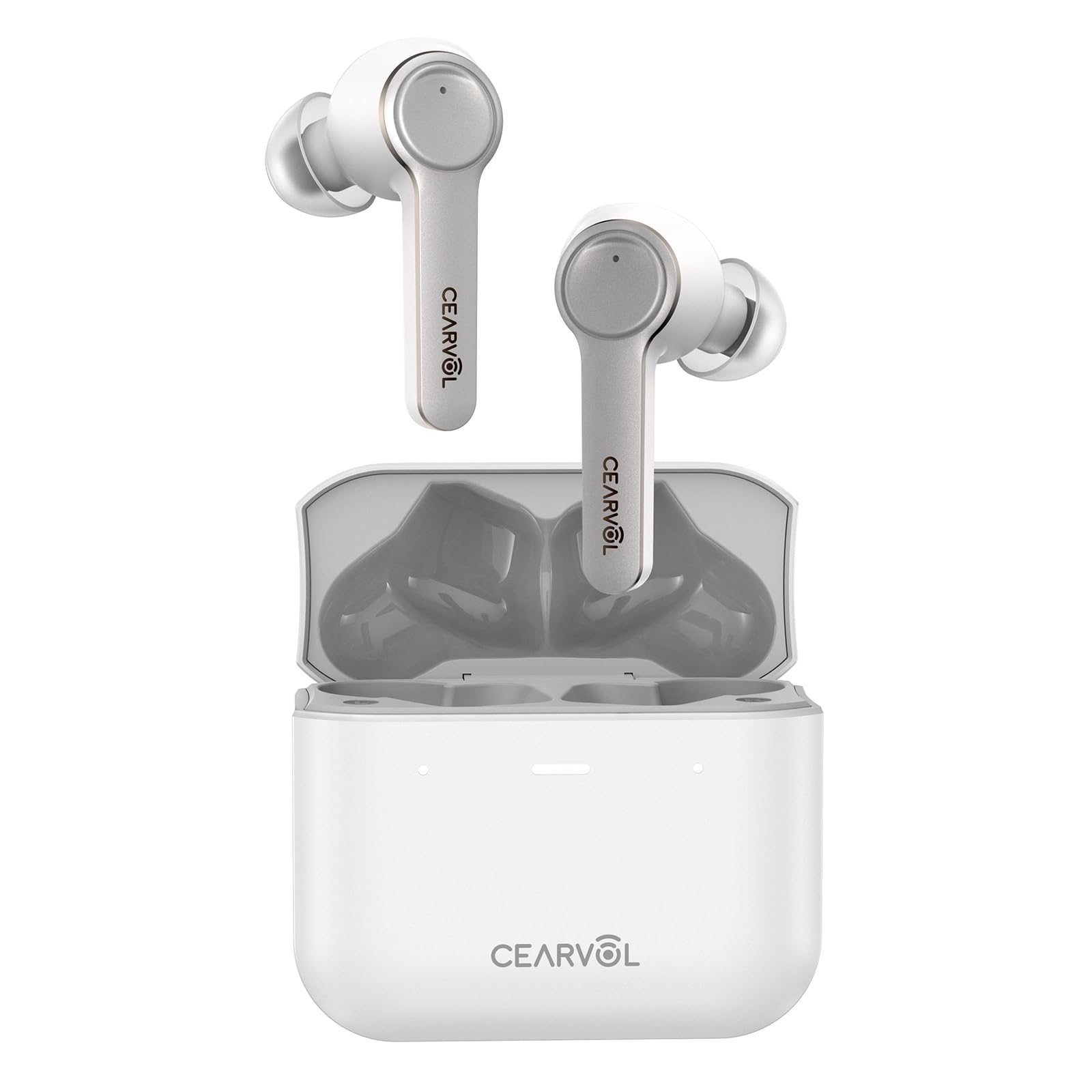 【Cearvol 集音器 Diamond X1（白）】Bluetooth 5.3 イヤホン型・両耳 耳穴式 専用アプリ（聴こえチェック/イコライザー） 16チャンネル クリアな音 ハウリング・雑音低減 長時間・急速充電 軽量 防水｜密着/通気イヤーピース付 通話・音楽・動画対応 日本語説明書付き