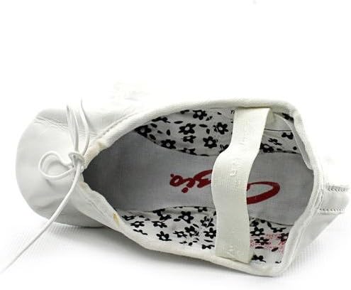 Capezio girls Ballet dance shoes, White, 8.5 Narrow Toddler US