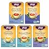 Yogi Tea Stress Relief & Relaxation Variety Sampler - 16 Bags per Pack (5 Packs) - Organic Relaxing Tea Sampler Set - Calming, Comforting Chamomile, Relaxed Mind & More