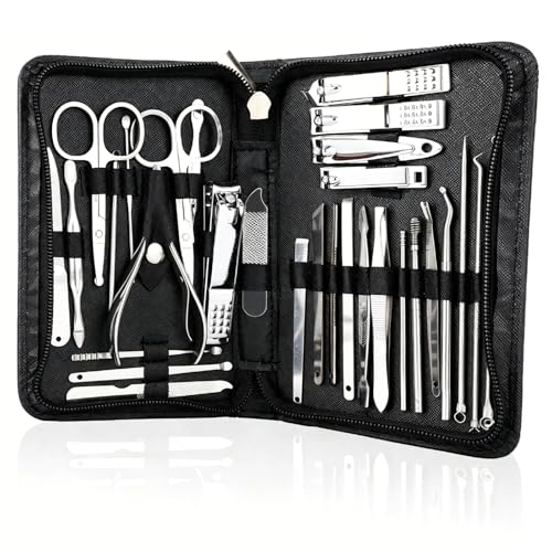 JAFEN Set de Herramientas de Cuidado Personal 30 en 1 (Plateado)