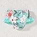 HINTINA 18-24 Month Girl Swimsuit Infant Toddler Baby Girl Two Piece Ruffle Bathing Suit Bikini Top Floral Bottom Set With Cover Up Skirt Summer Hawaii Swimwear Beach Wear