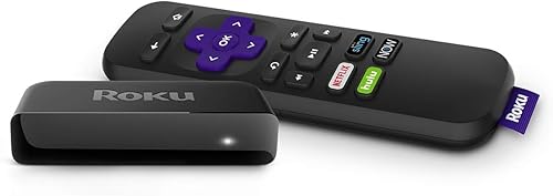 Roku Premiere | Reproductor multimedia de streaming HD/4K/HDR con control remoto simple y cable HDMI premium, negro (renovado)