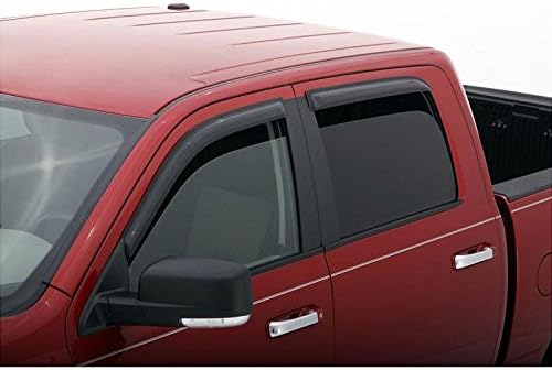 VioGi Fit 04-08 Ford F-150 SuperCrew/Crew Cab 4pcs Front + Rear Smoke Sun/Rain Guard Vent Shade Window Visors