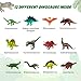 Dig Up Dinosaur Fossil Eggs, Break Open 12 Unique Eggs and Discover 12 Cute Dinosaurs, Easter Digging Toy for 3 4 5 6 7 8 9-12 Year Old Boys Archaeology Science STEM Gift