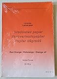 colore graduato Letraset Letracopy Letralaser Graduated paper Vertical format A4 80 gr. Red Orange/Rotorange/Orange vif