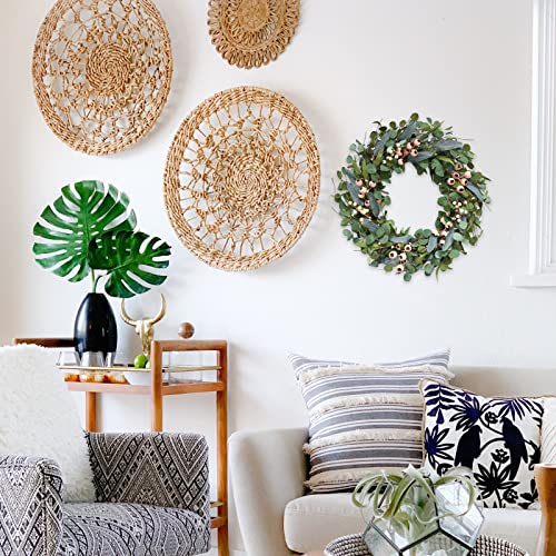 Bibelot 20Inch Artificial Eucalyptus Wreath Green Leaves Wreath White Berry Big Berries Wreath For Front Door All Seasons Wreath Year Round Decor Home Decor #TOP4