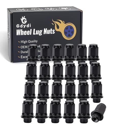 12x1.5mm 13/16 Hex 1.85 Inch Length OEM Factory Mag Lug Nuts Set of 24, for Tacoma 4 Runner FJ Cruiser Matrix GX470/ GX460 SR5 Pre-Runner TRD Off-Road/Limited Black by Gdydi - Used condition - Image 8