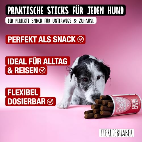 TIERLIEBHABER – Gelenk Sticks 350 g Grünlippmuschel Hund & Teufelskralle Hund – Unterstützt Bewegungsapparat & Gelenke – Kollagen, MSM & natürliche Nährstoffe – Gelenkfit Ergänzung – Dog Snacks