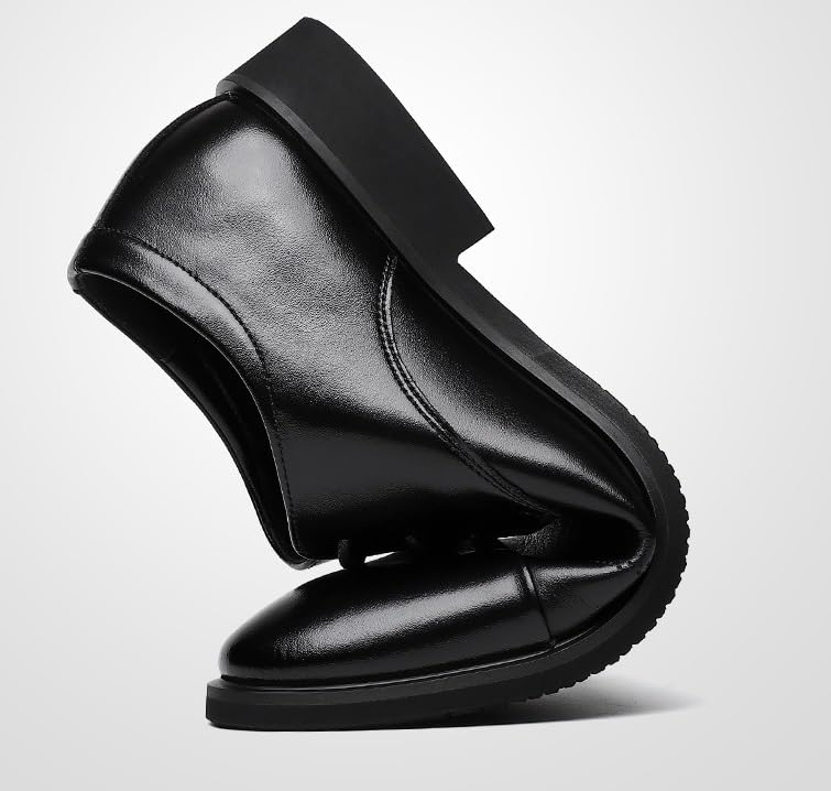 Classic Men's Leather Dress Shoes Genuine Leather Men Brogue Oxford Shoes3