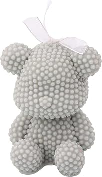 Grainrain 3D Candle Molds Pillar Silicone Soap Mold Bear Handmade Soy Wax Mould SXY064