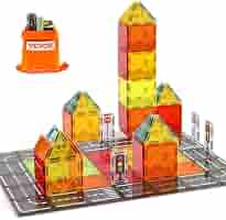 Blocs De Construction Magnétiques MerCie - 146 Pièces XL - Aimants Puissants - Boîte Rangement
