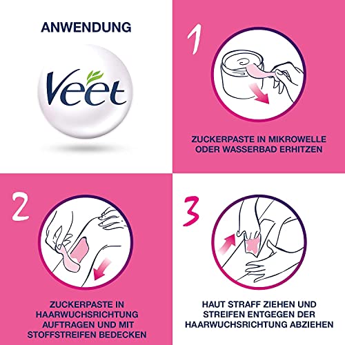 Zuckerpaste Veet Sugaring Vanilleblüte zur Haarentfernung im 2er Pack