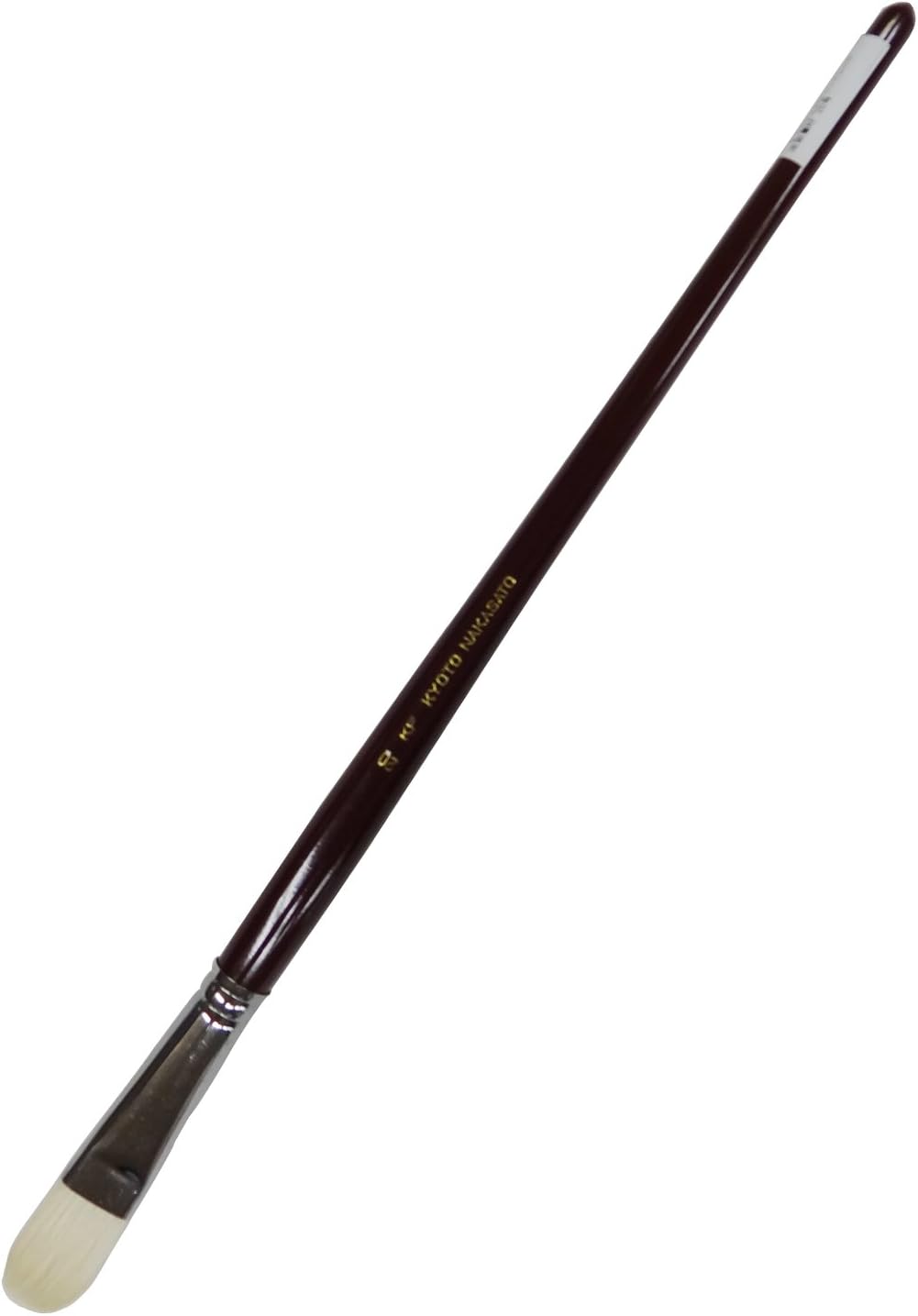 Nakasato KF MKF Pig Hair Oil Brush Round Flat No. 20