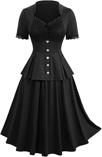Rosegal Plus Size 1950s Vintage Peplum Work Business Office Dress
