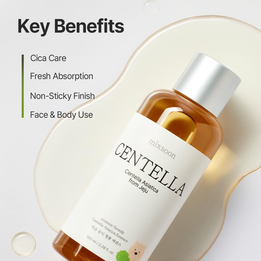 Mixsoon Soondy Centella Asiatica Essence 100ml - Yatıştırıcı & Yoğun Nemlendirici Vegan Öz