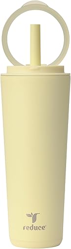 Miniatura 16 de REDUCE Halo - Vaso de acero inoxidable con aislamiento al vacío de 32 onzas, taza de viaje a prueba de derrames con tapa con asa abatible, mantiene