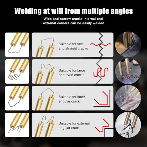 Image of ATOLS Upgraded Plastic Welder, 1000PCS Staples, Pure Copper Transformer, Rapid Heating, Plastic Welding Kit, Hot Stapler Kit, Plastic Welder Gun Kit, Car Bumper Repair Kit, Plastic Repair Kit(Yellow)