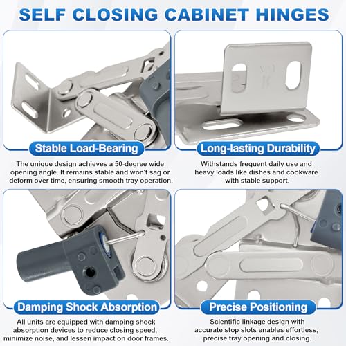 Image of 11 inch Tip-Out Plastic Sink Trays + Steel LD-0220-50SC Soft Close Pivot Hinges