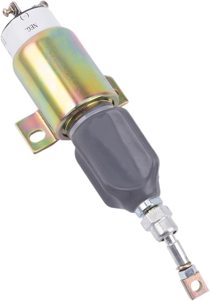 DC12V 24V Diesel Engine Stop Solenoid Valve Flame Out Fuel Switch For Generator Accessories Parts NO Normal Open Type Power Pull(1pc12V)