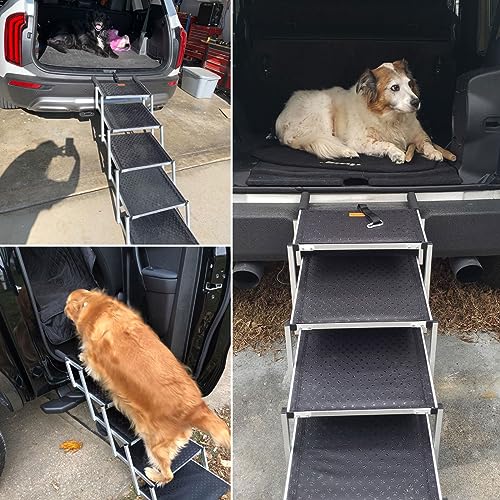 Rampe réglable pour animaux en alliage d'aluminium premium - 8