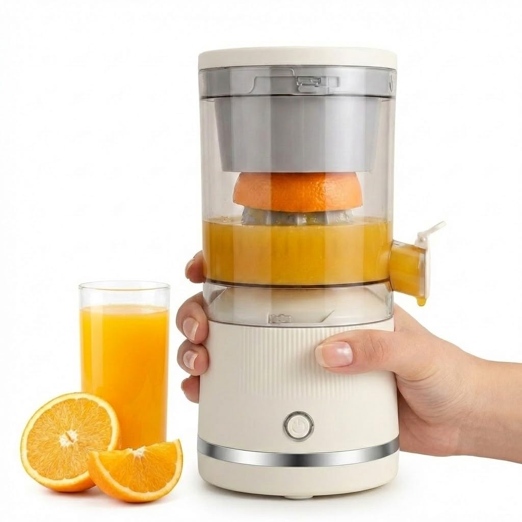 Drumstone (𝐒𝐩𝐞𝐜𝐢𝐚𝐥 𝟏𝟓 𝐘𝐞𝐚𝐫𝐬 𝐖𝐚𝐫𝐫𝐚𝐧𝐭𝐲) Electric Citrus Juicer USB Rechargeable Portable Orange Lemon Juice Extractor 200ml Mini Wireless Fruit Squeezer for Travel Camping Home-image-23