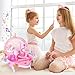 Toddler Vanity - Kids Pretend Play Princess Vanity Set with Mirror & Makeup Accessories, Lights and Music, Princess Vanity for Little Girls, Toddler Girl Toys