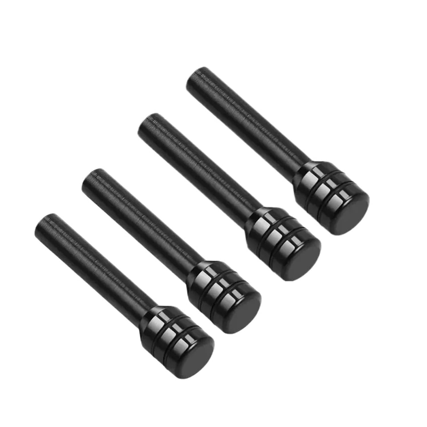 Door Lock,4Pcs Car Door Lock Pin Door Lock Rod 49mm Knob Pull Security Insurance Auto Universal Security Door Lock Picking Latch Pins(4PCs)(Black)